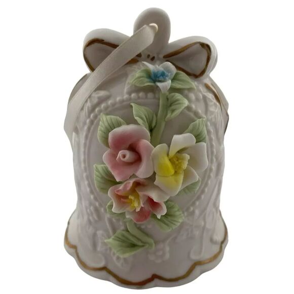 Unbranded Other - VTG Floral Bells Porcelain Ceramic French Country